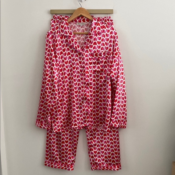 Heart Pattern for Women’s Pajamas L - Picture 1 of 4